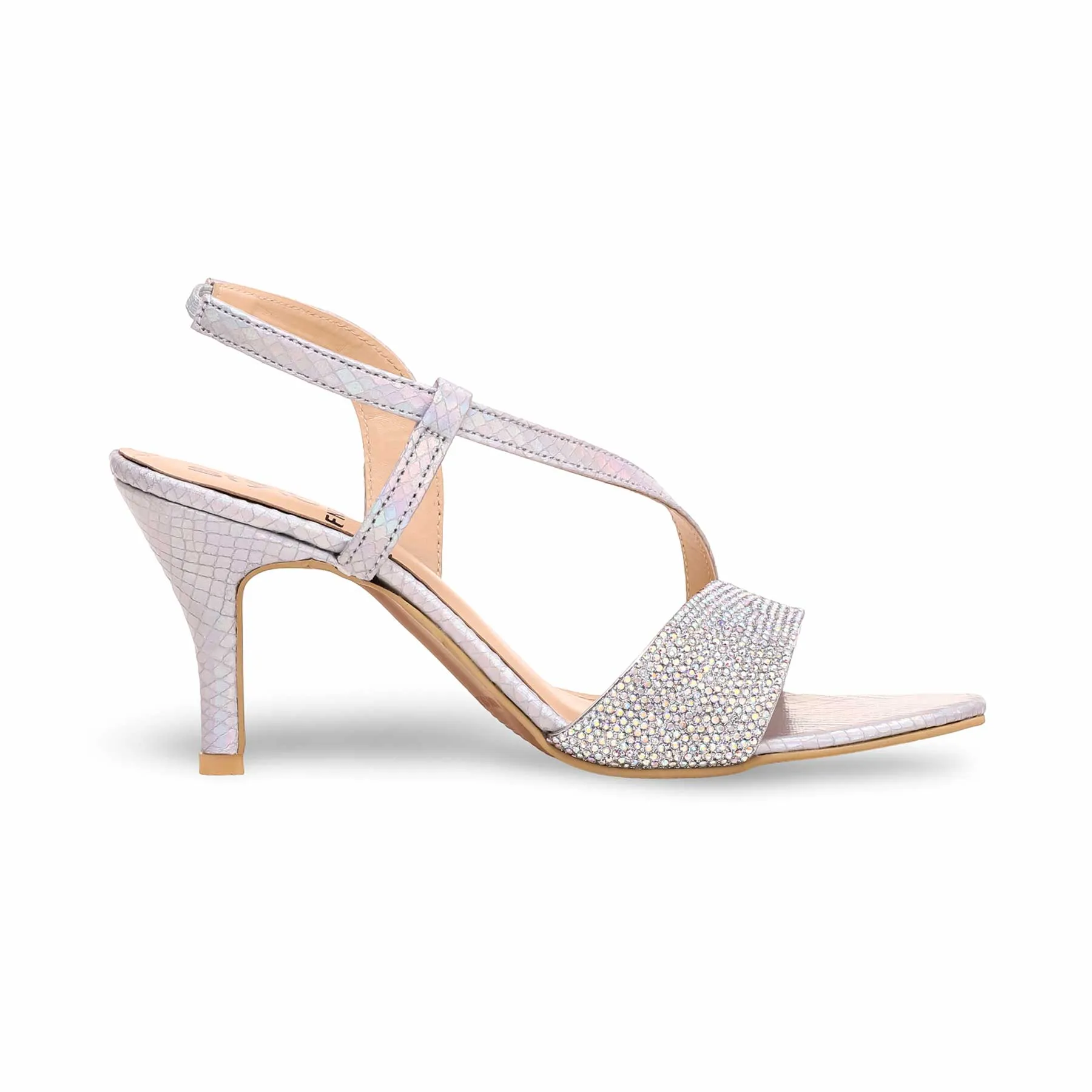 Silver Fancy Sandal FN5893 Inner Spark