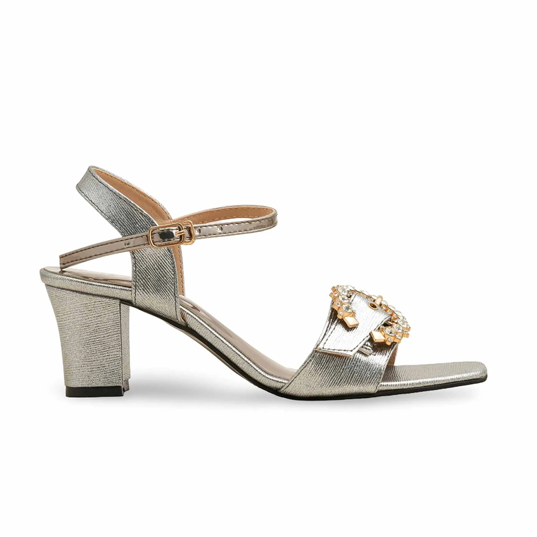 Flawless Step Grey Fancy Sandal For Ladies FN6206