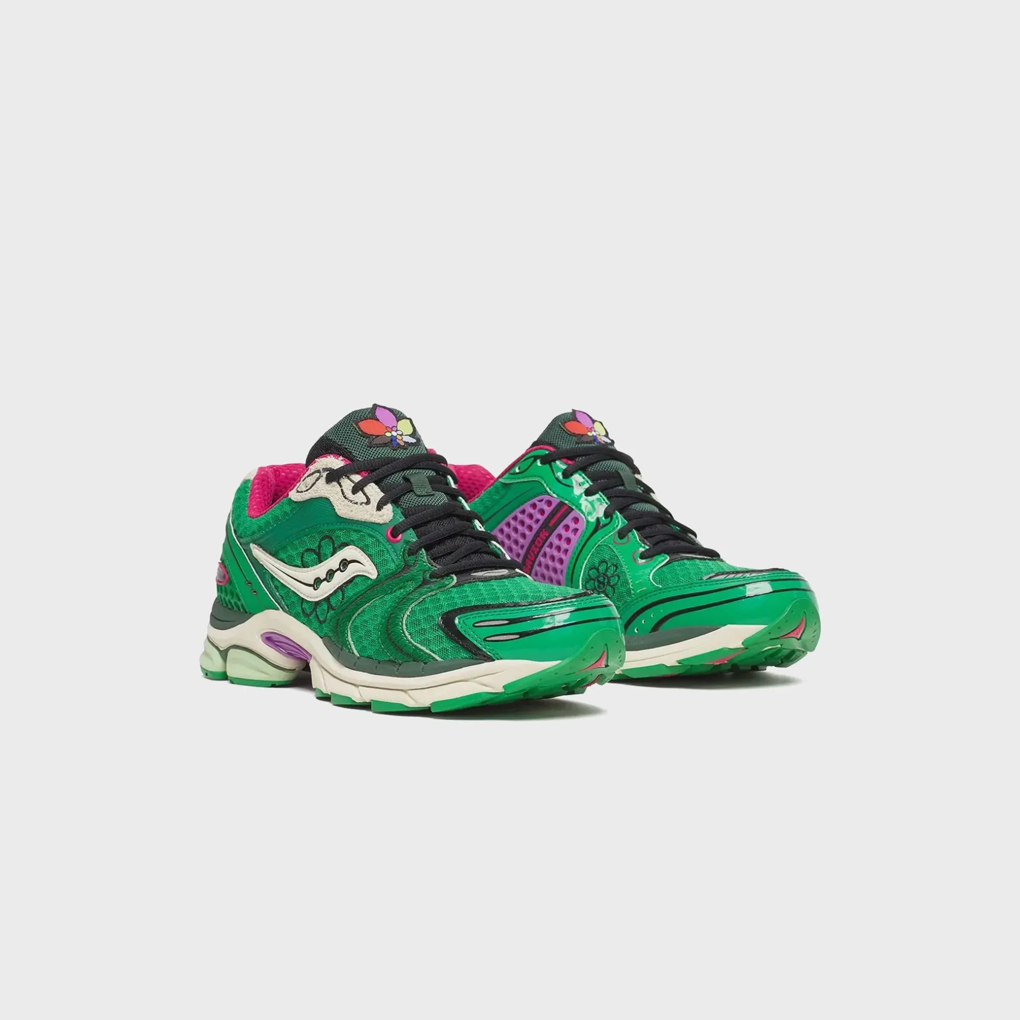 Saucony x Jae Tips ProGrid Triumph 4 - Fern / Fern Heat Dissipation Channels Dry Fast