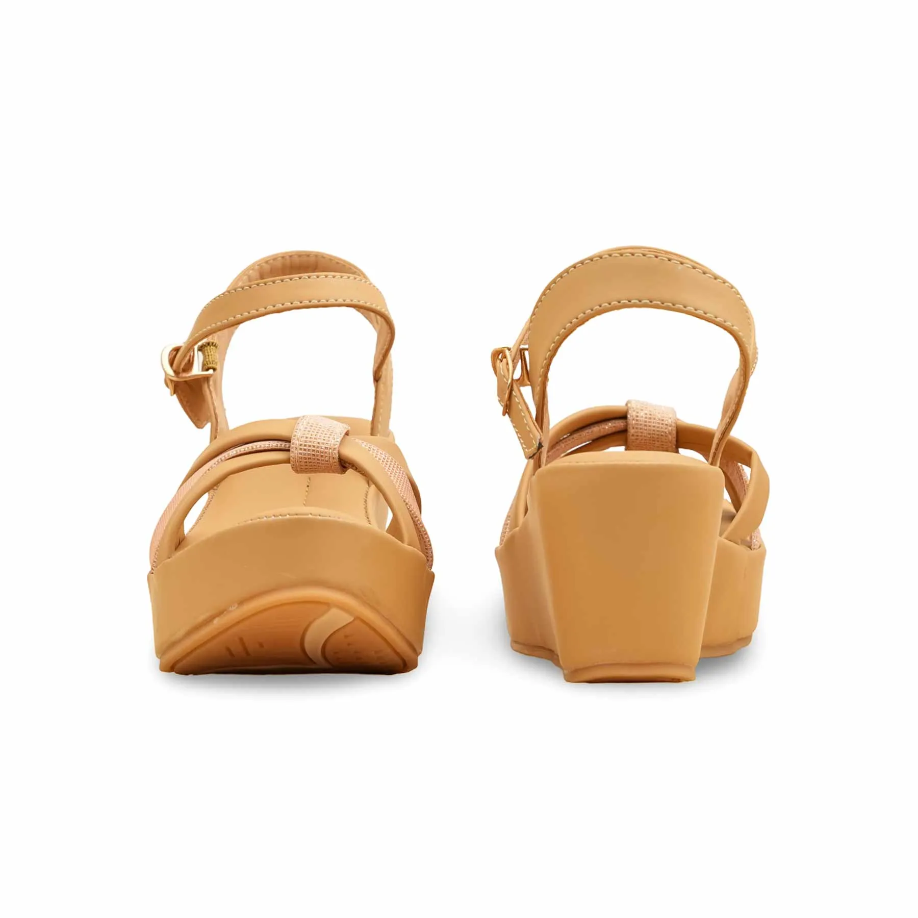 Beige Formal Women Sandal PU0591 Minimalist