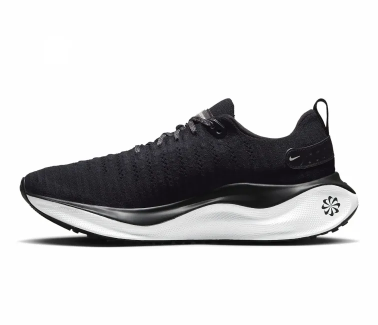 Men??s Nike React Infinity Run 4 (Black/White) Hydrophobic Fabric Treatment