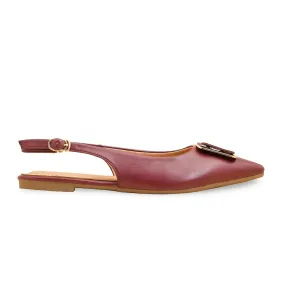 Maroon Back Open WN5461 Stylish Sandals Timeless Classic