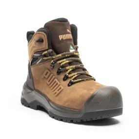 Quick Dry Technology Breathable Sole Puma Iron Brown Men's 6" Waterproof Composite Toe Work Boots