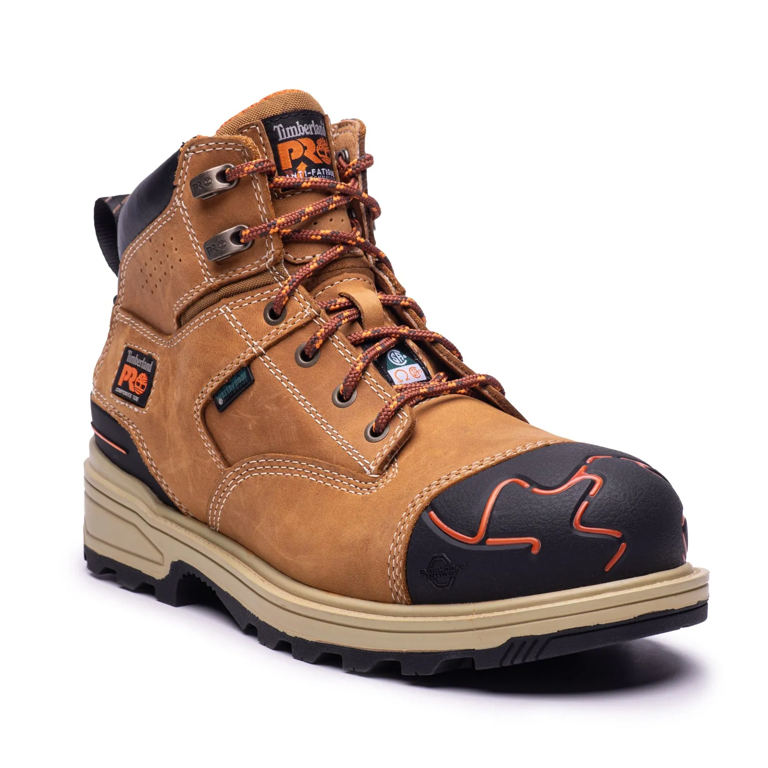 Stable Support Weather Resistant User Storm Wear Magnitude Men's 6" Waterproof Work Boots A44ZW - Limited Stock