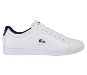 Men's Lacoste Carnaby Evo TRI1 SMA (White/Navy/Red) High Energy Grip Sole