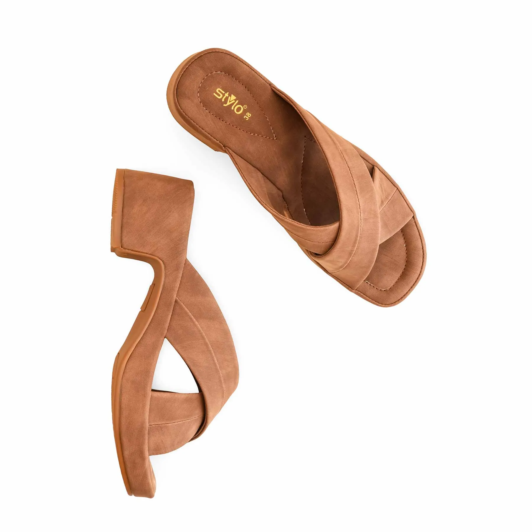 Brown Formal Slipper PU0516 Minimal Glow