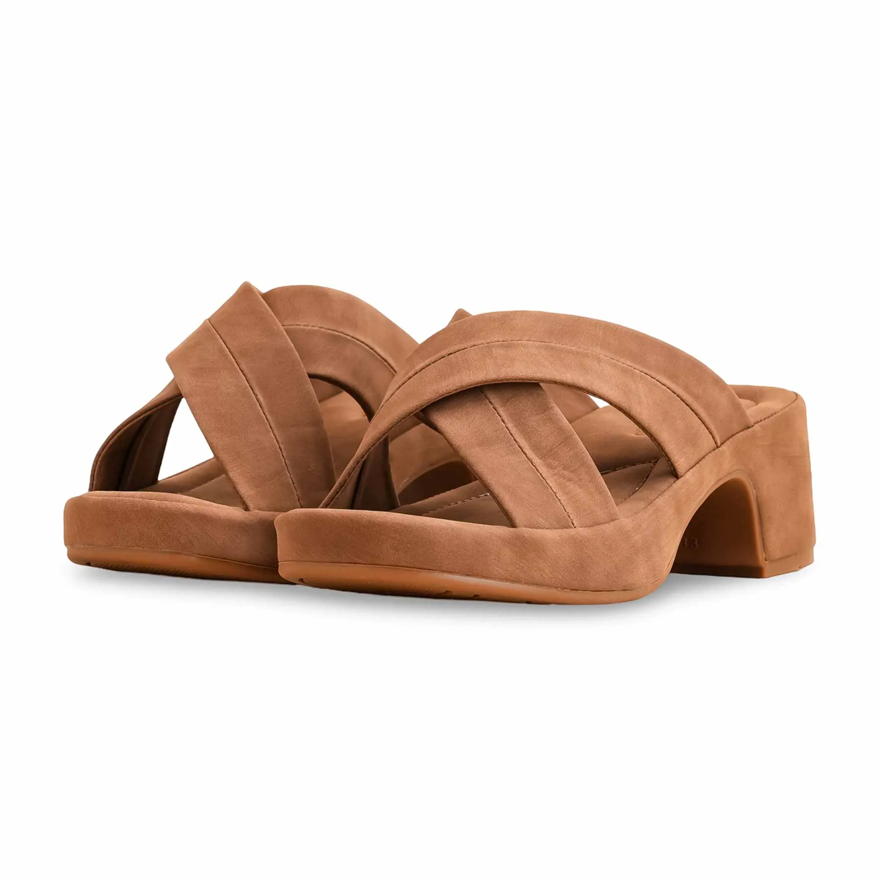 Evening Heels Brown Formal Slipper PU0516