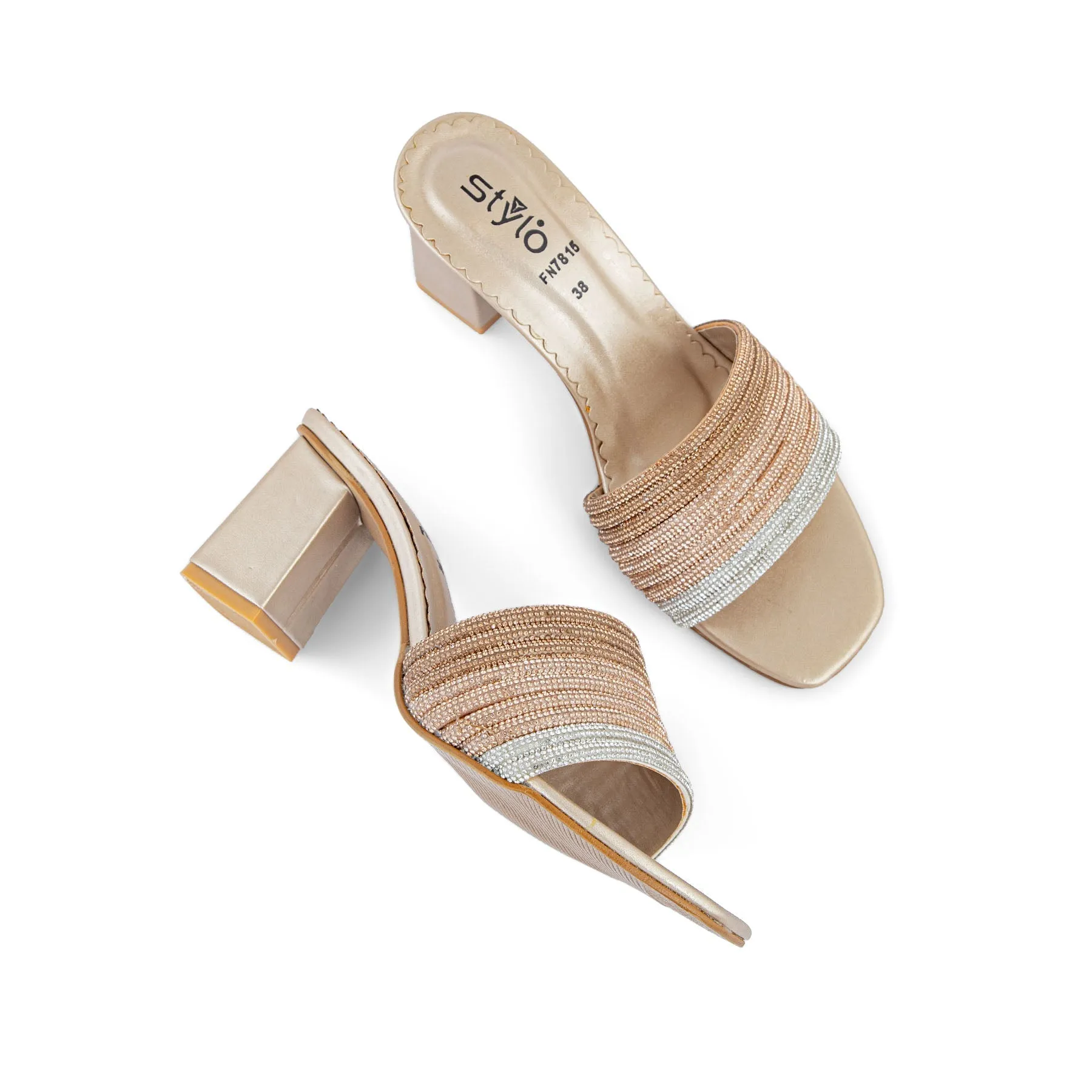 Comfort Boost Trendy Footwear Golden Fancy Slipper FN7815