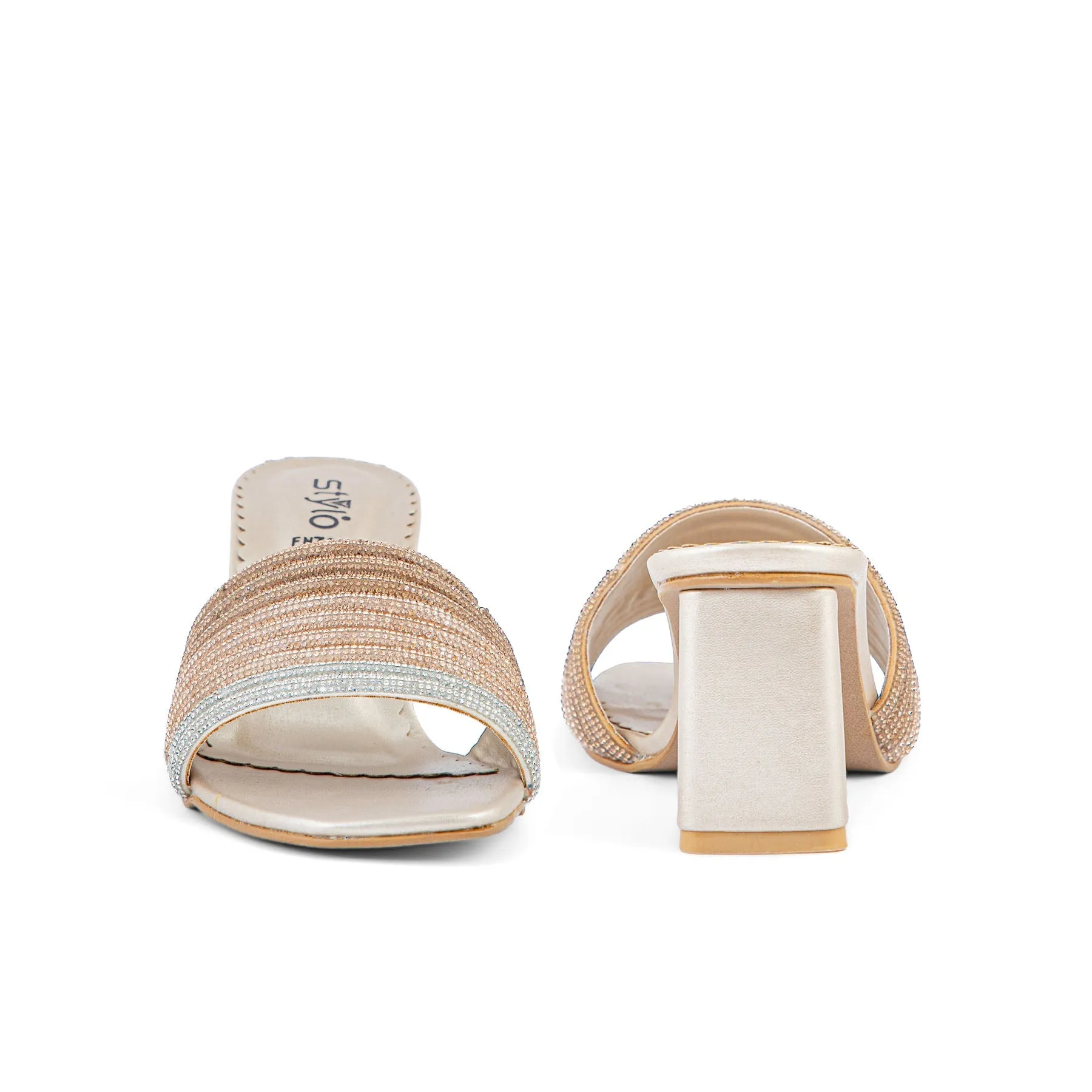 Comfort Heel Golden Fancy Slipper FN7815