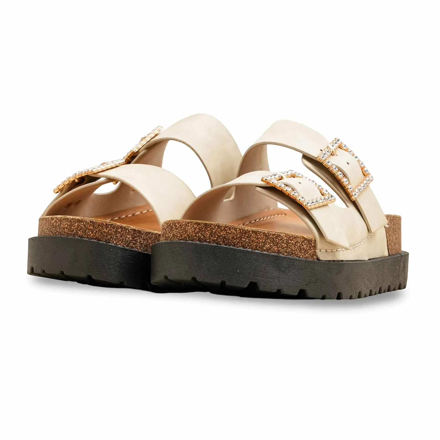 Golden Formal Slipper For Women PU0392 Upgraded look