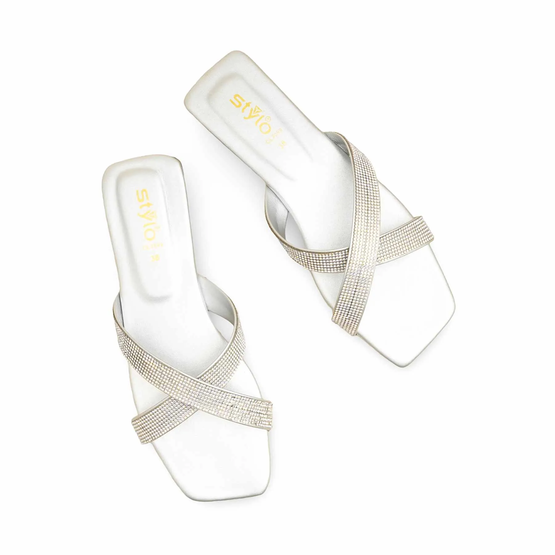 City Roof Silver Casual Slipper CL2099