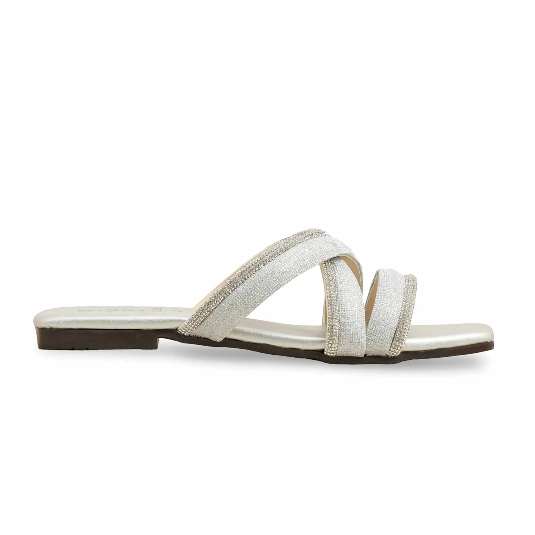 Silver Casual Slipper CL2108 Smooth ride