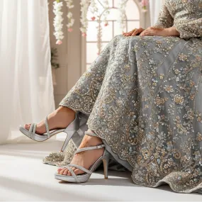 Photo Queen Hot Pick Silver Fancy Bridal Sandal FN6149