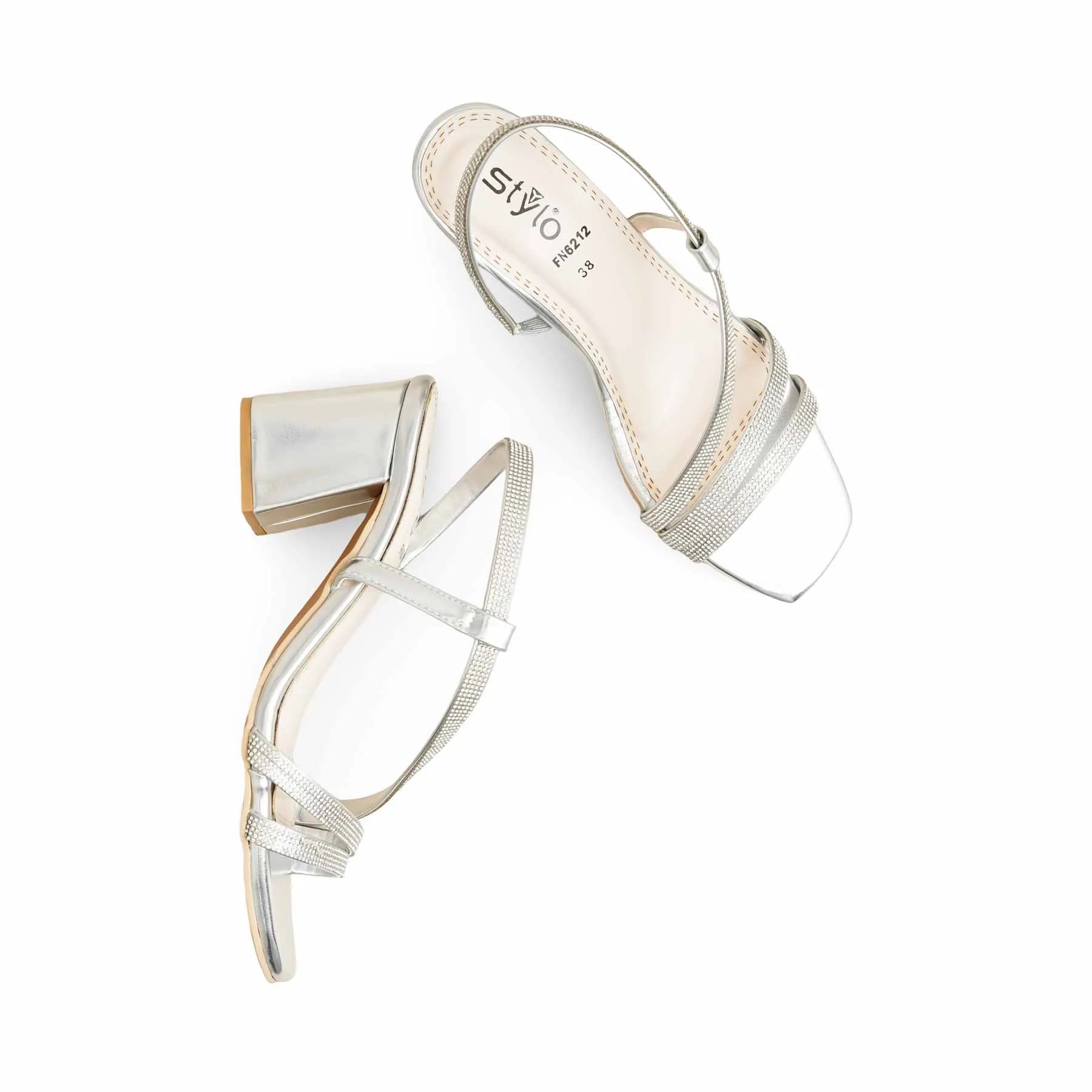 Silver Fancy Sandal FN6212 Perfect Pair Formal Sandals