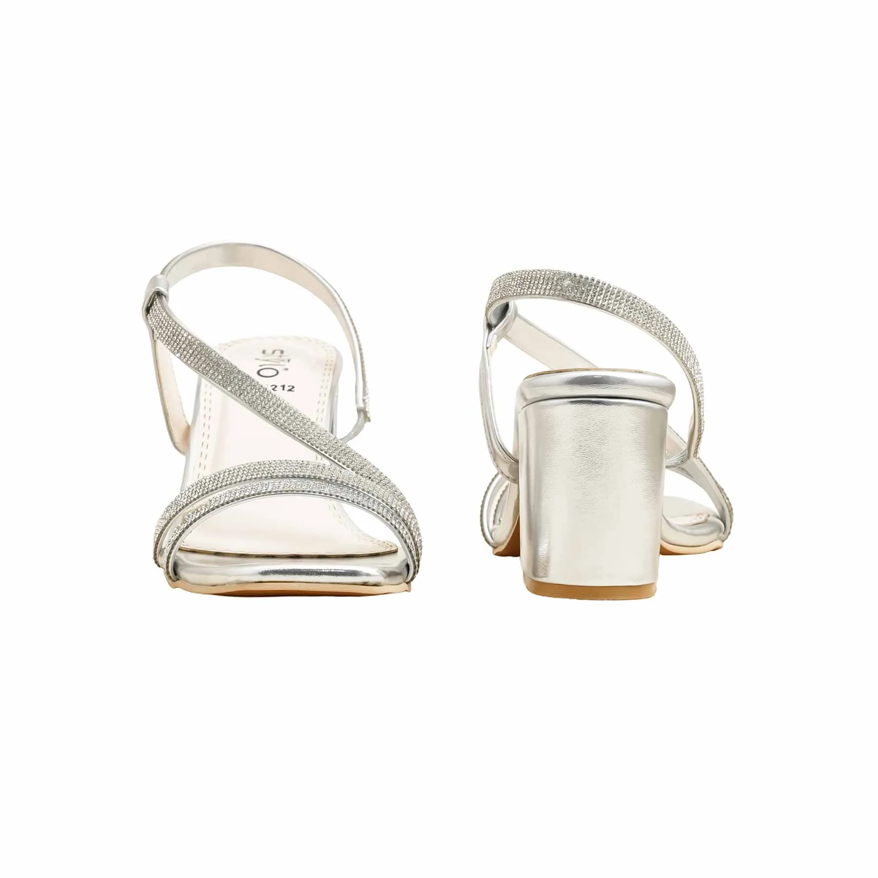 Silver Fancy Sandal FN6212 Date Spark