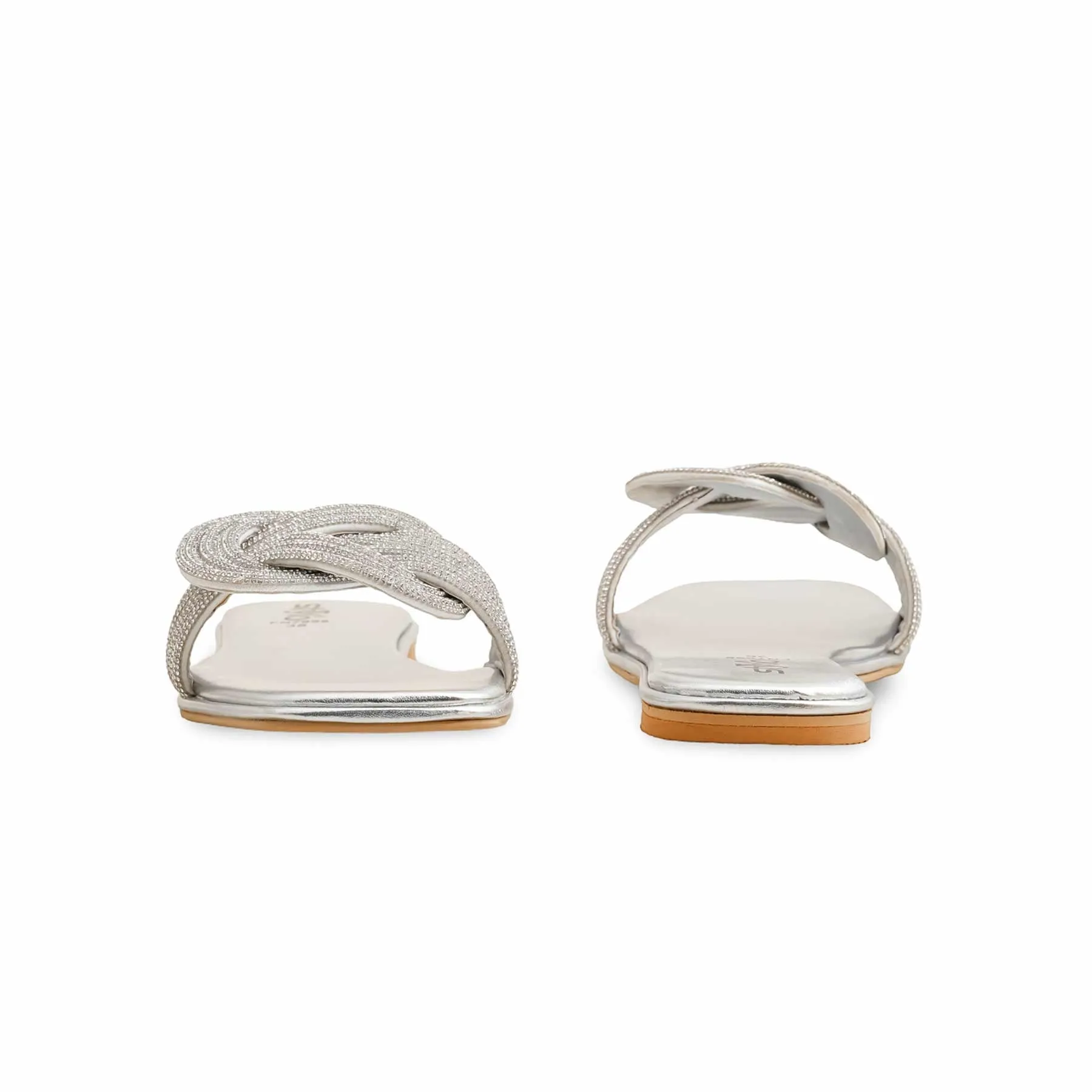 Eva Midsole Silver Fancy Slipper For Ladies FN7998