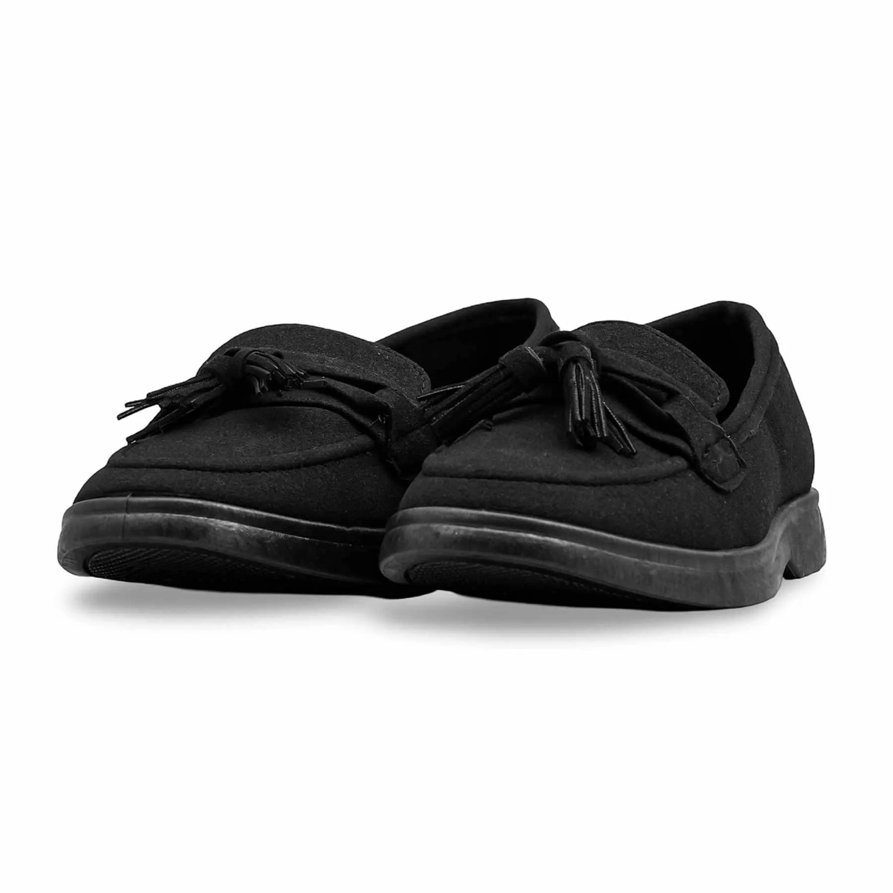 Black Women Moccasin WN1225 Seamless Comfort Guest Side