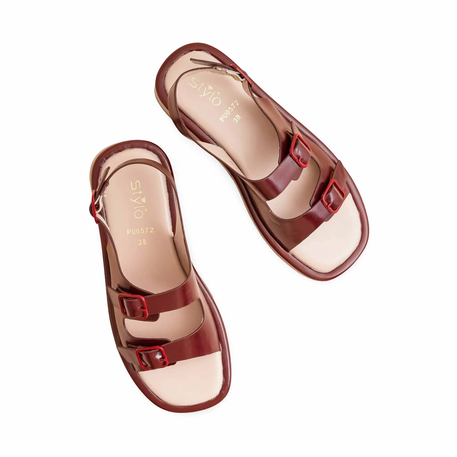 Light Weight Maroon Formal Sandal PU0572
