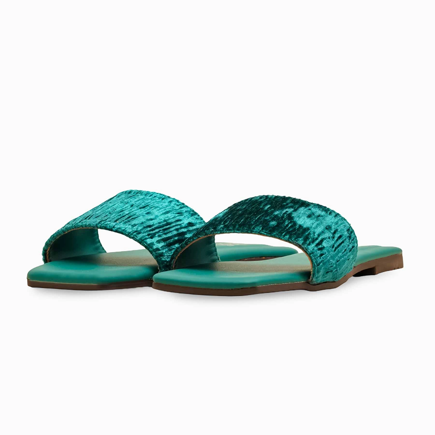 Green Casual Slipper For Women CL2127 High-Comfort Wear