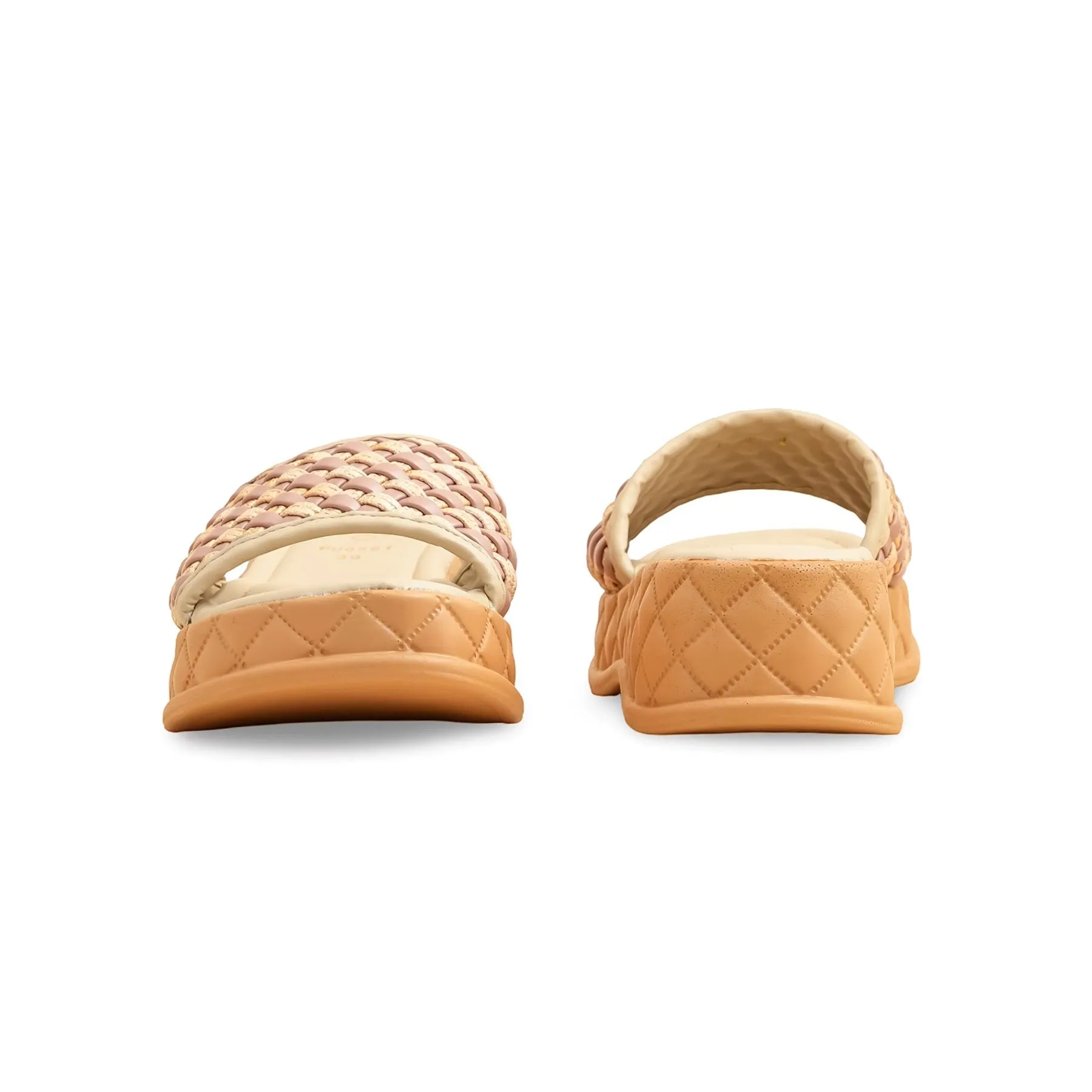 Pink Formal Slipper For Ladies PU0561 Flawless Fit Airport Look