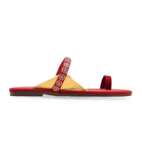 Maroon Casual Chappal For Ladies CL2142 Forest Step