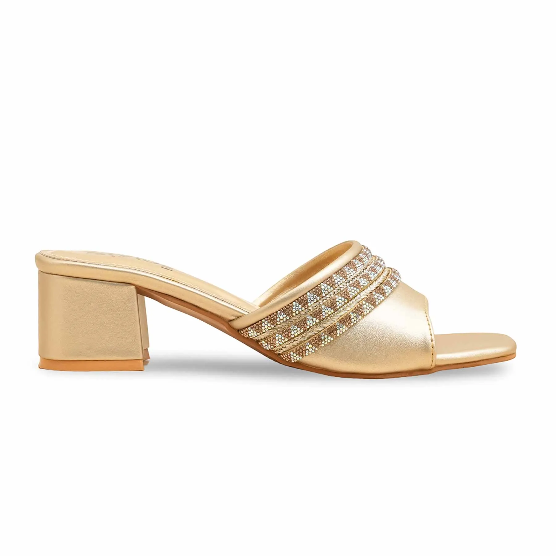 Golden Fancy Slipper FN7978 Sleek Profile Heel Cap
