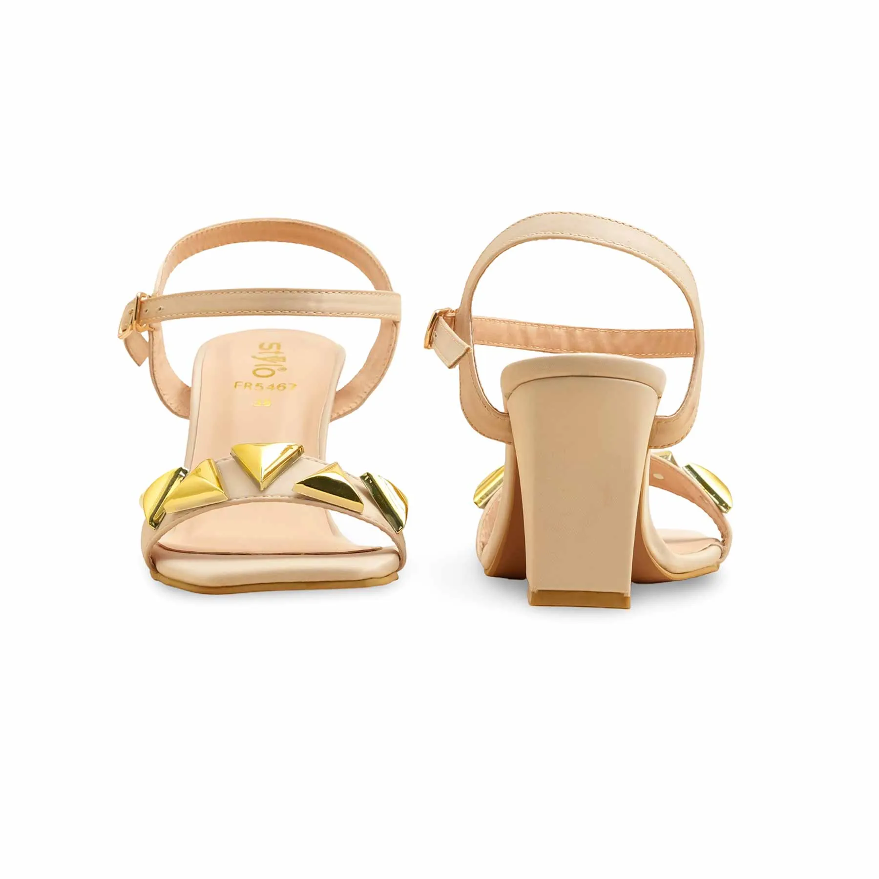 Italian Flair Beige Formal Sandal FR5467