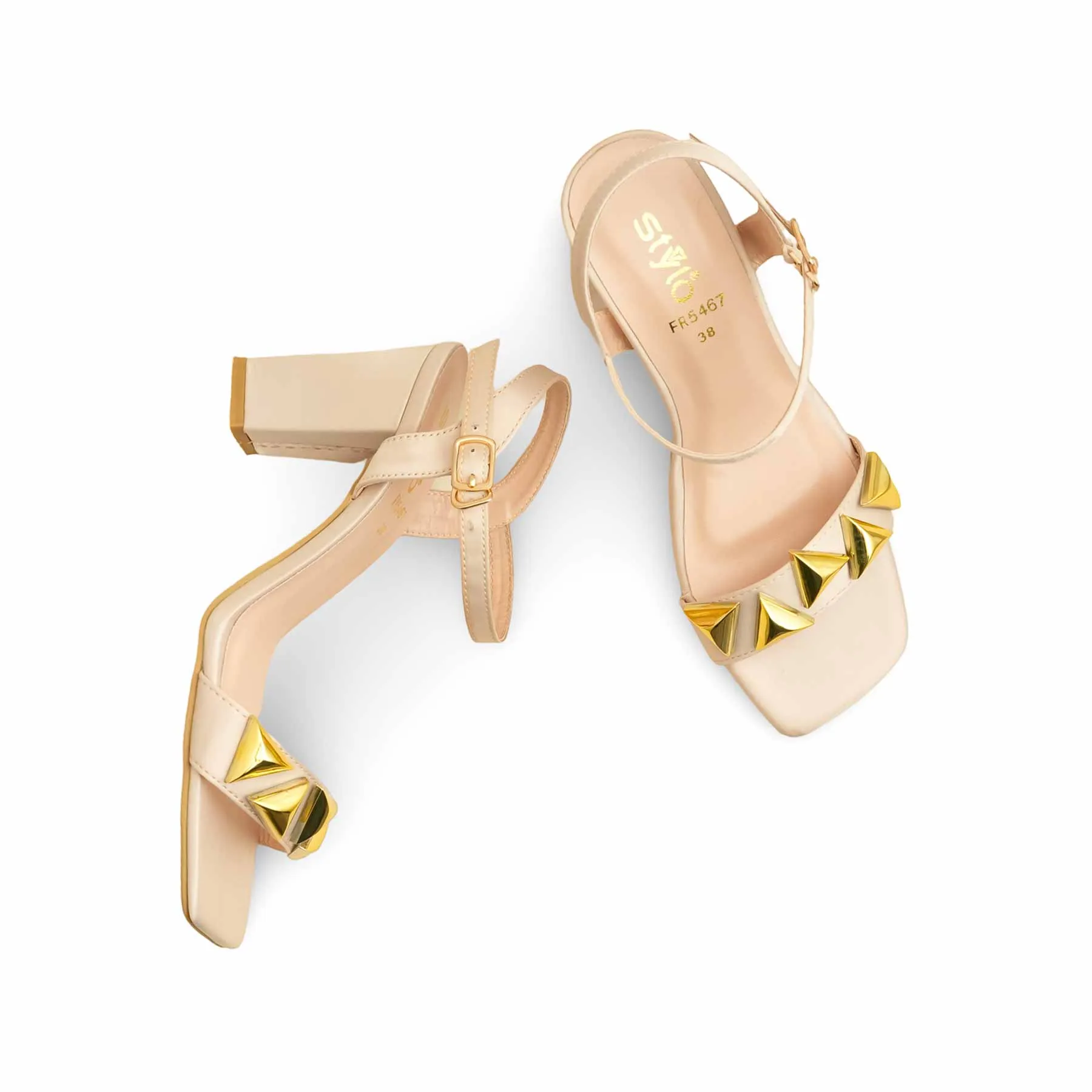 Platform Lift Beige Formal Sandal FR5467