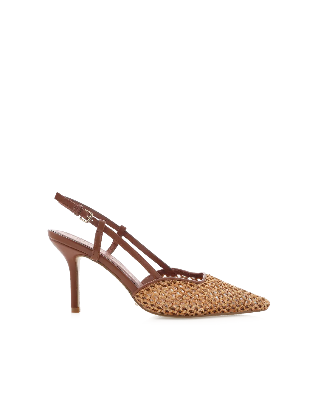 KAMERON - DARK TAN-NATURAL RAFFIA Minimalist Design Smart Sandals