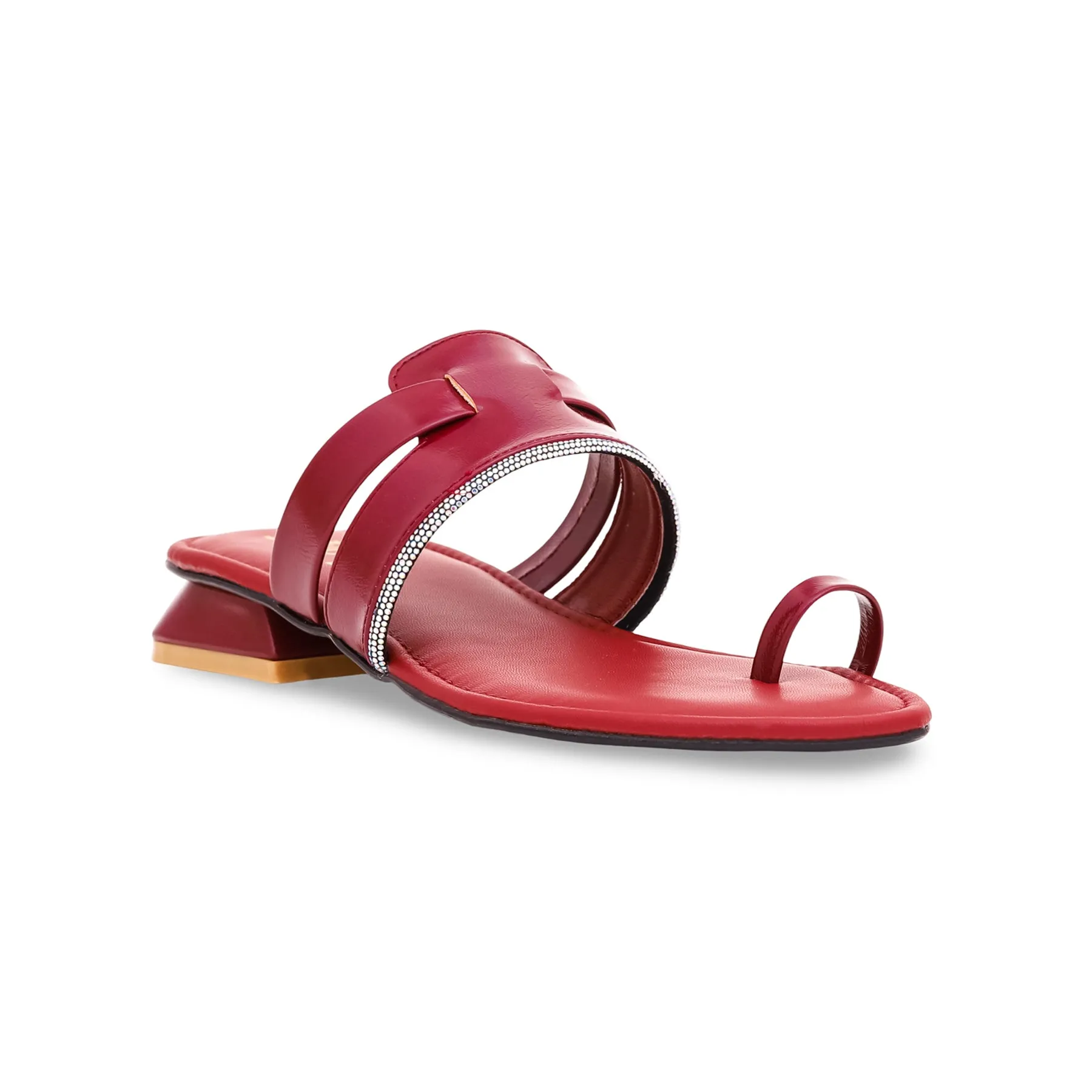 Maroon Formal Chappal FR0536 City Guard Stiletto Chic