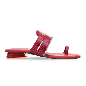 Maroon Formal Chappal FR0536 Light Step