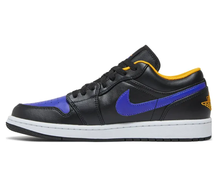 Durable Base Men??s Nike Air Jordan 1 Low (Dark Concord/Lakers)