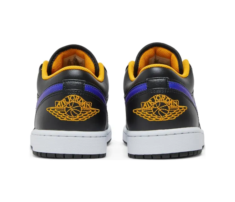 Hyperelastic Frame Men??s Nike Air Jordan 1 Low (Dark Concord/Lakers)