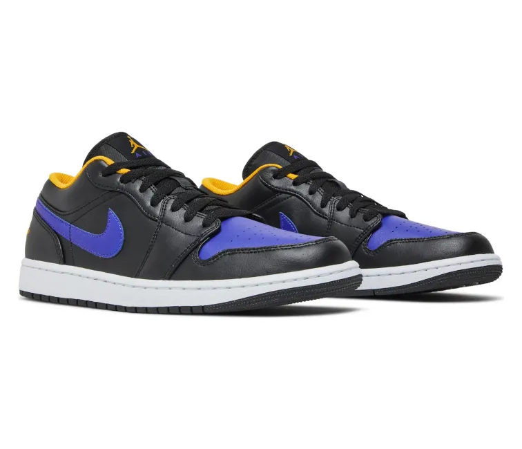 Men??s Nike Air Jordan 1 Low (Dark Concord/Lakers) Everyday Sports stretchy design