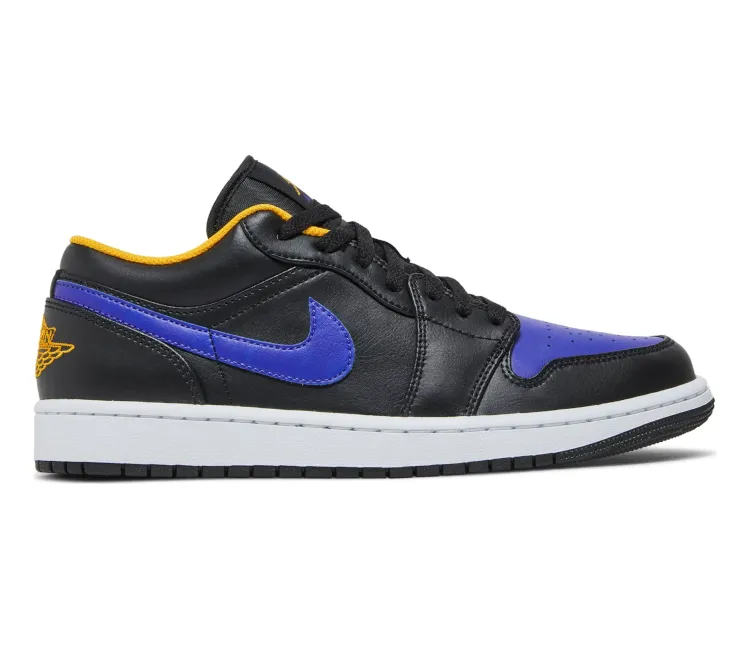 Durable ease Gym workout Men??s Nike Air Jordan 1 Low (Dark Concord/Lakers)