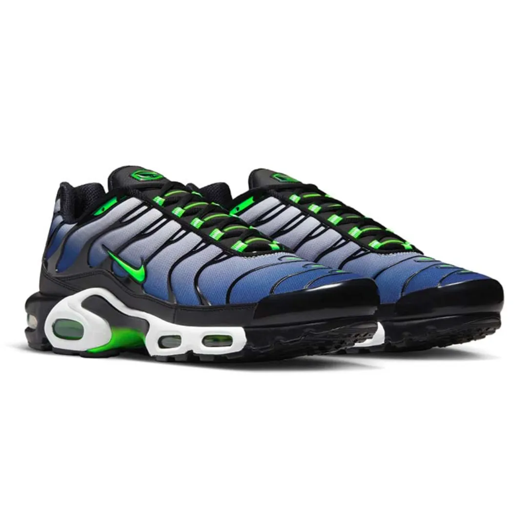 Low Top Style Men's Nike Air Max Plus TN (Black/Scream Green)