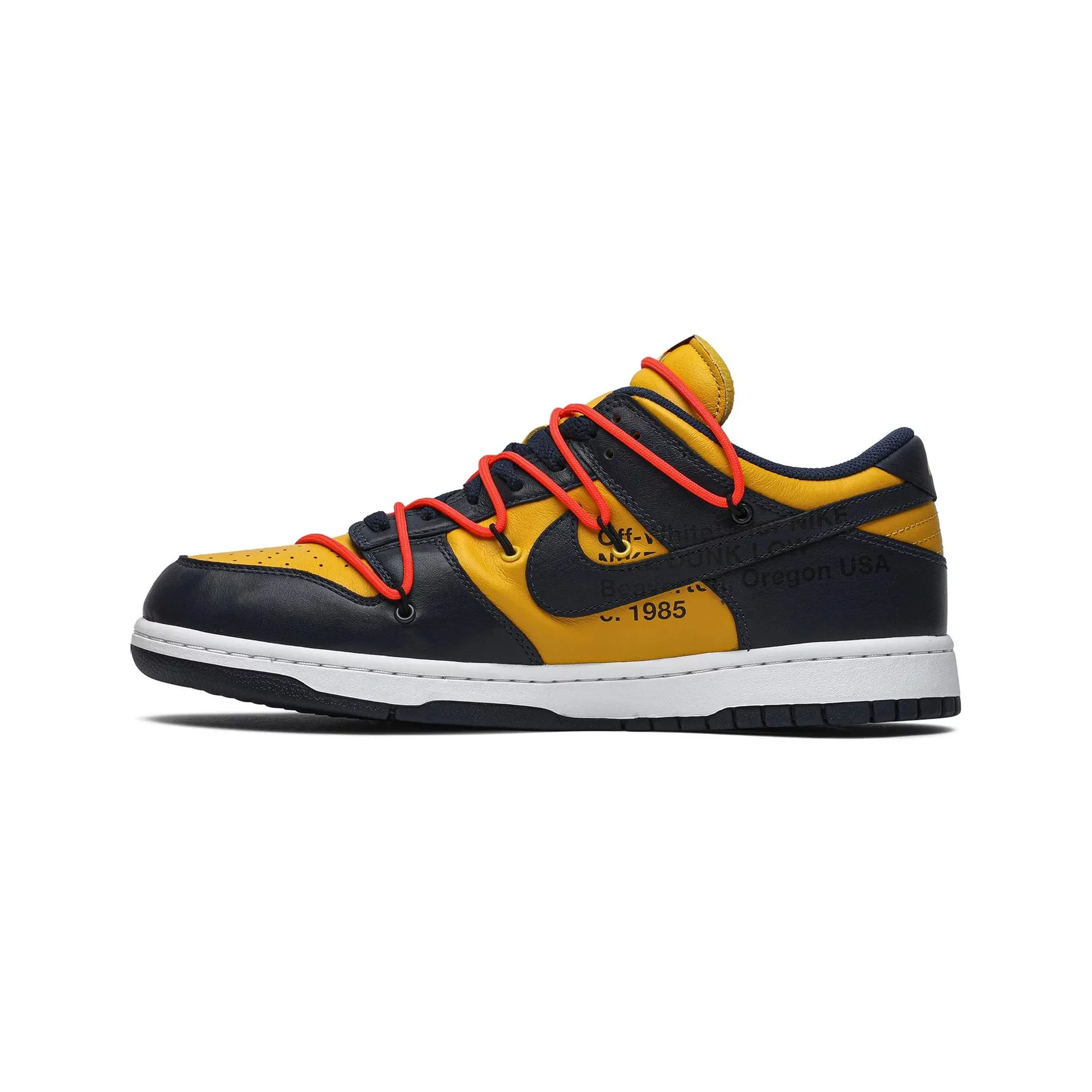 Outdoor Feel Dunk Low x Off-White - University Gold Midnight Navy (New)