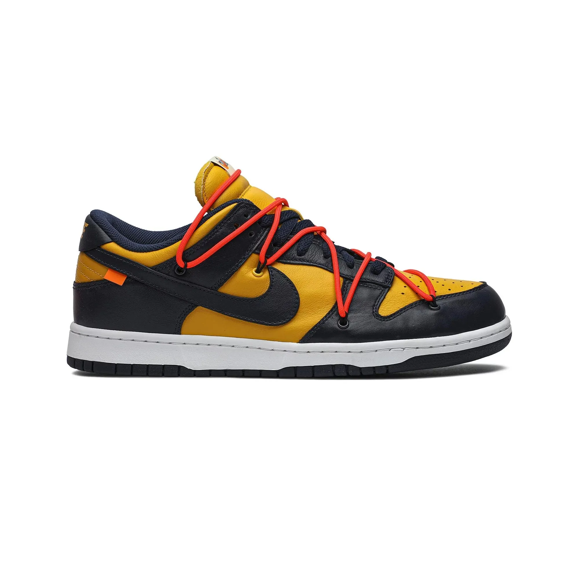 Dunk Low x Off-White - University Gold Midnight Navy (New) FoamMidsole Clean Texture