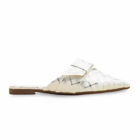 Low Arch Leather Love White Back Open For Women WN8092