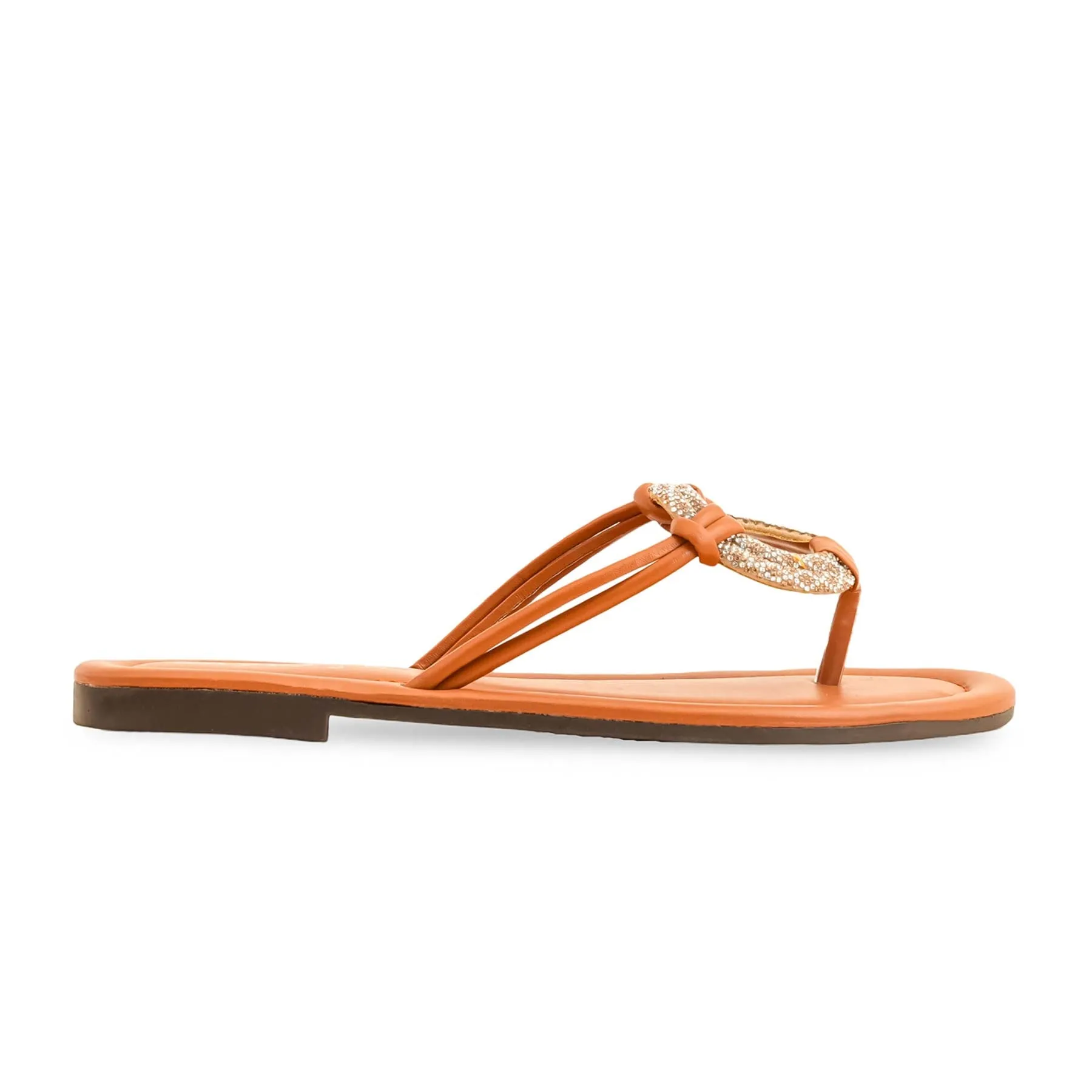 Meet Friend Mustard Casual Chappal For Ladies CL1919