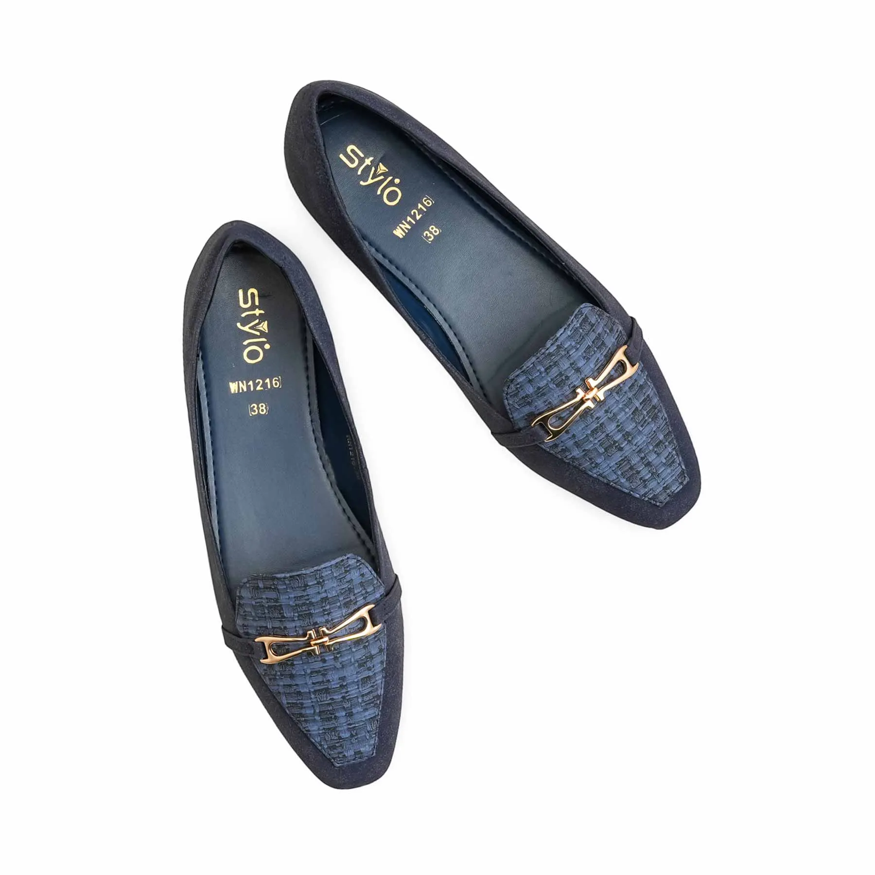 Navy Pumps WN1216 Wide toe box