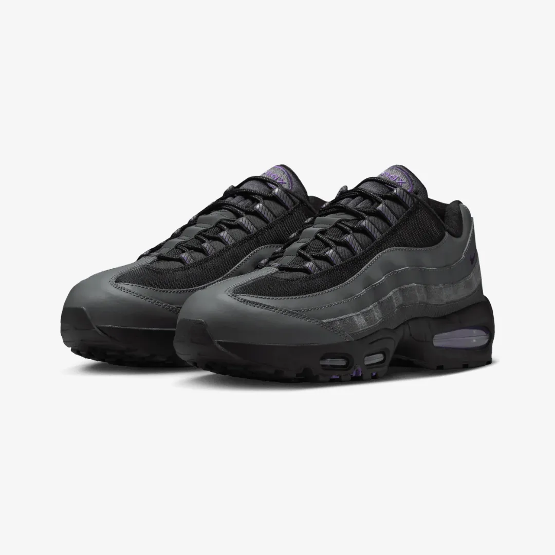 mens nike air max 95 og (iron grey/black/wild grape) Run Daily Bold Detail