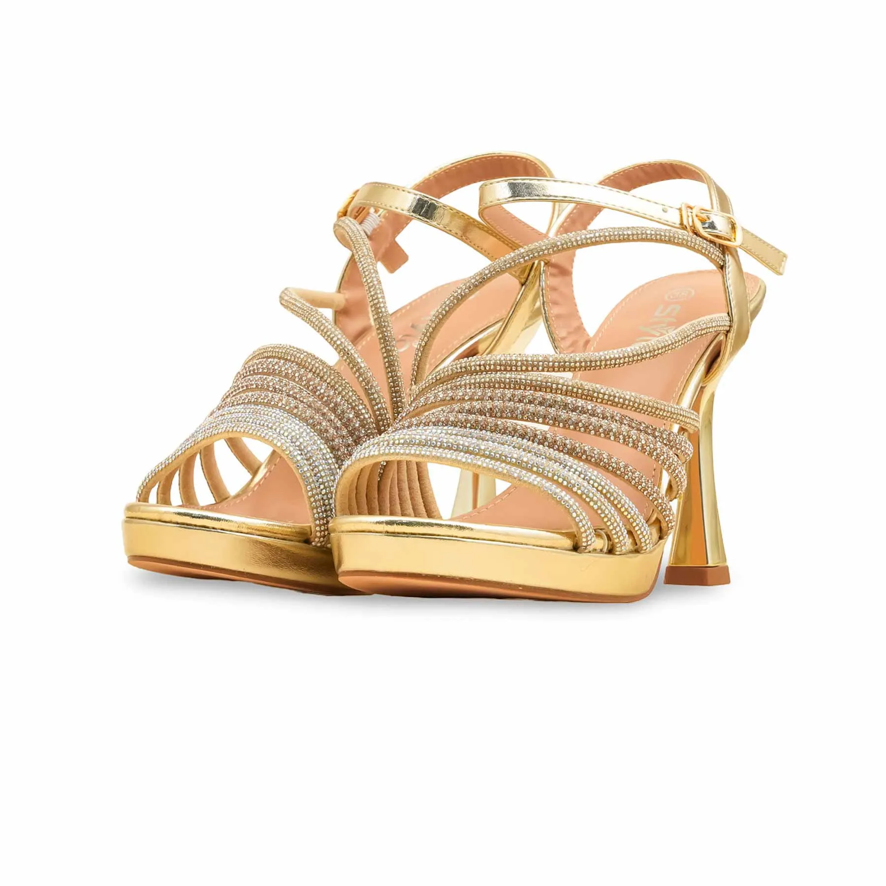 Golden Fancy Bridal Sandal FN6231 Luxury Feel