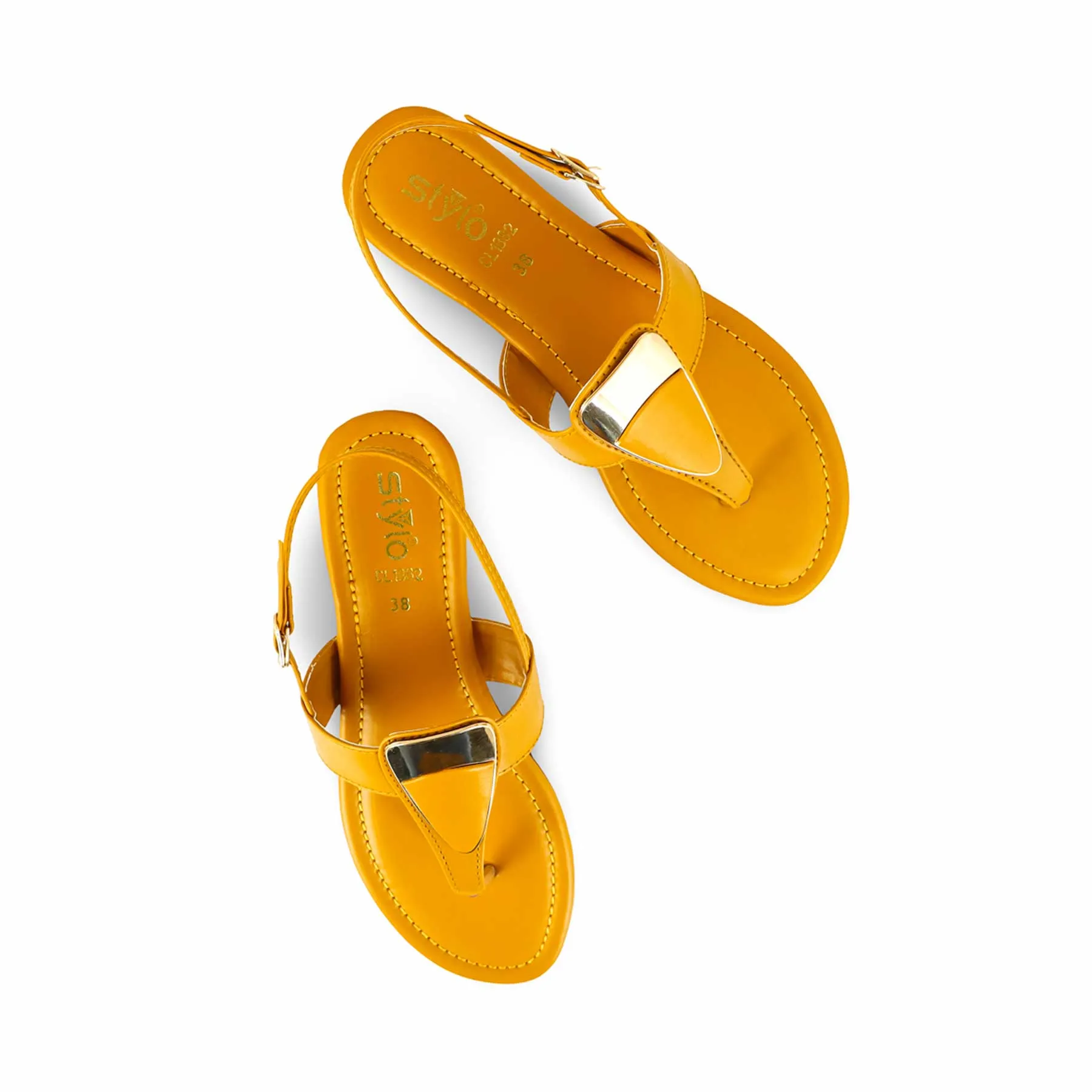 Mustard Casual Chappal For Ladies CL1882 Family Time