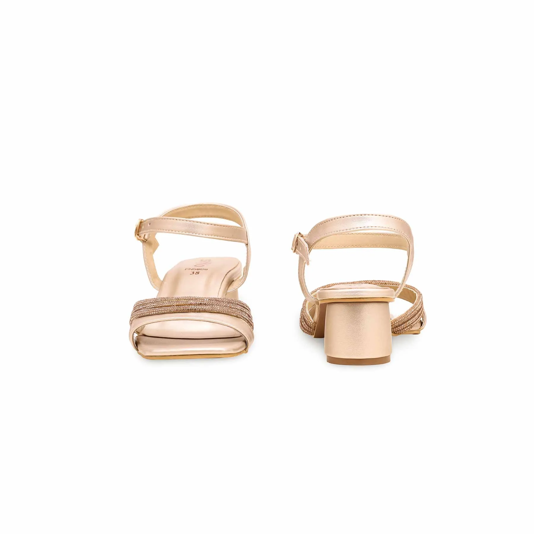 Golden Fancy Sandal FN5988 high-end design