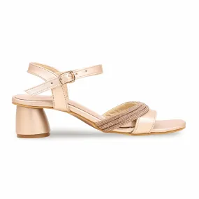 Fashionable Fit All Season Golden Fancy Sandal FN5988