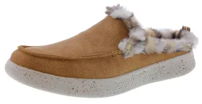 Skechers Women's Bobs Skipper Wild Tiger Memory Foam Slip On Slippers Spin Hike