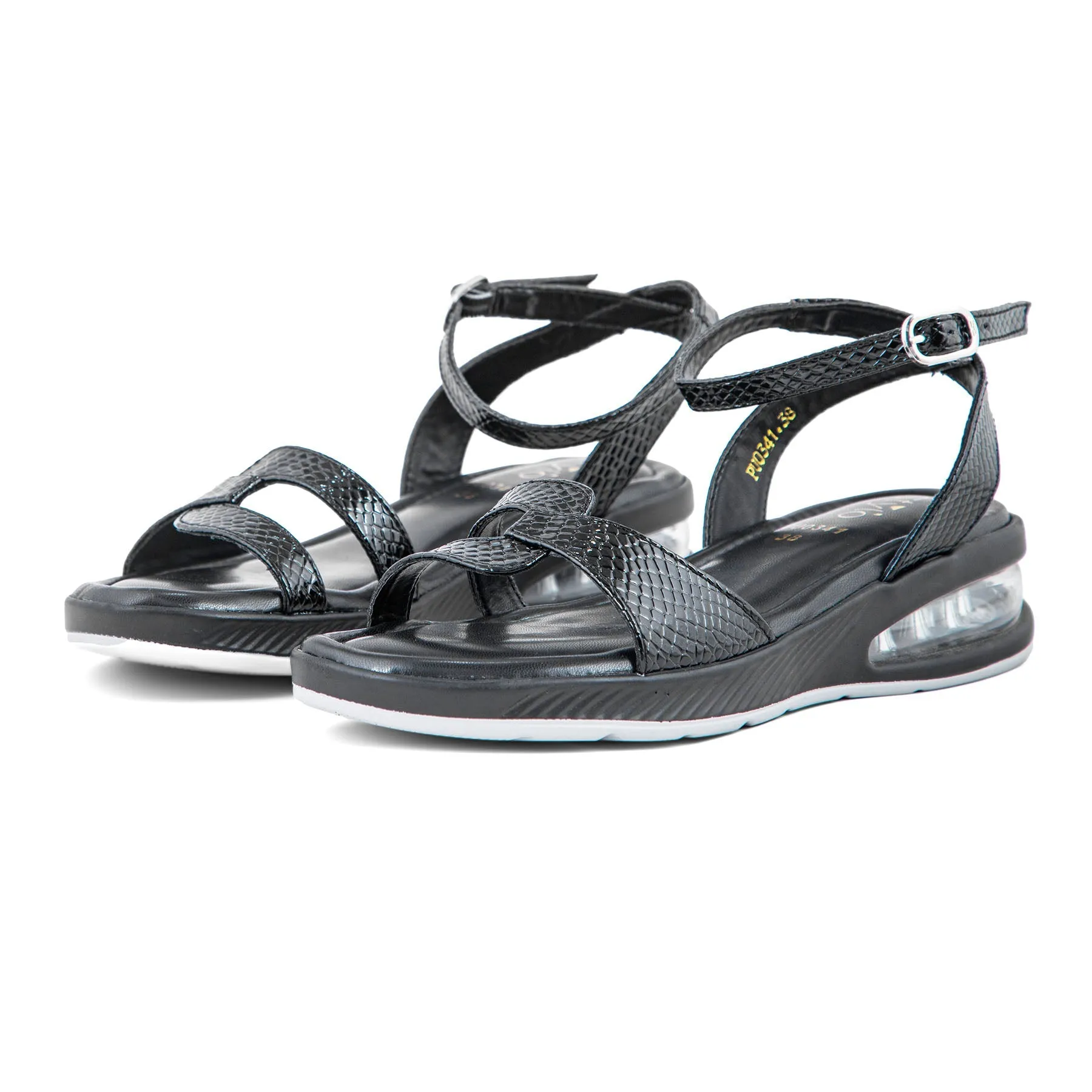 Smooth Walk Black Formal Sandal PU0341