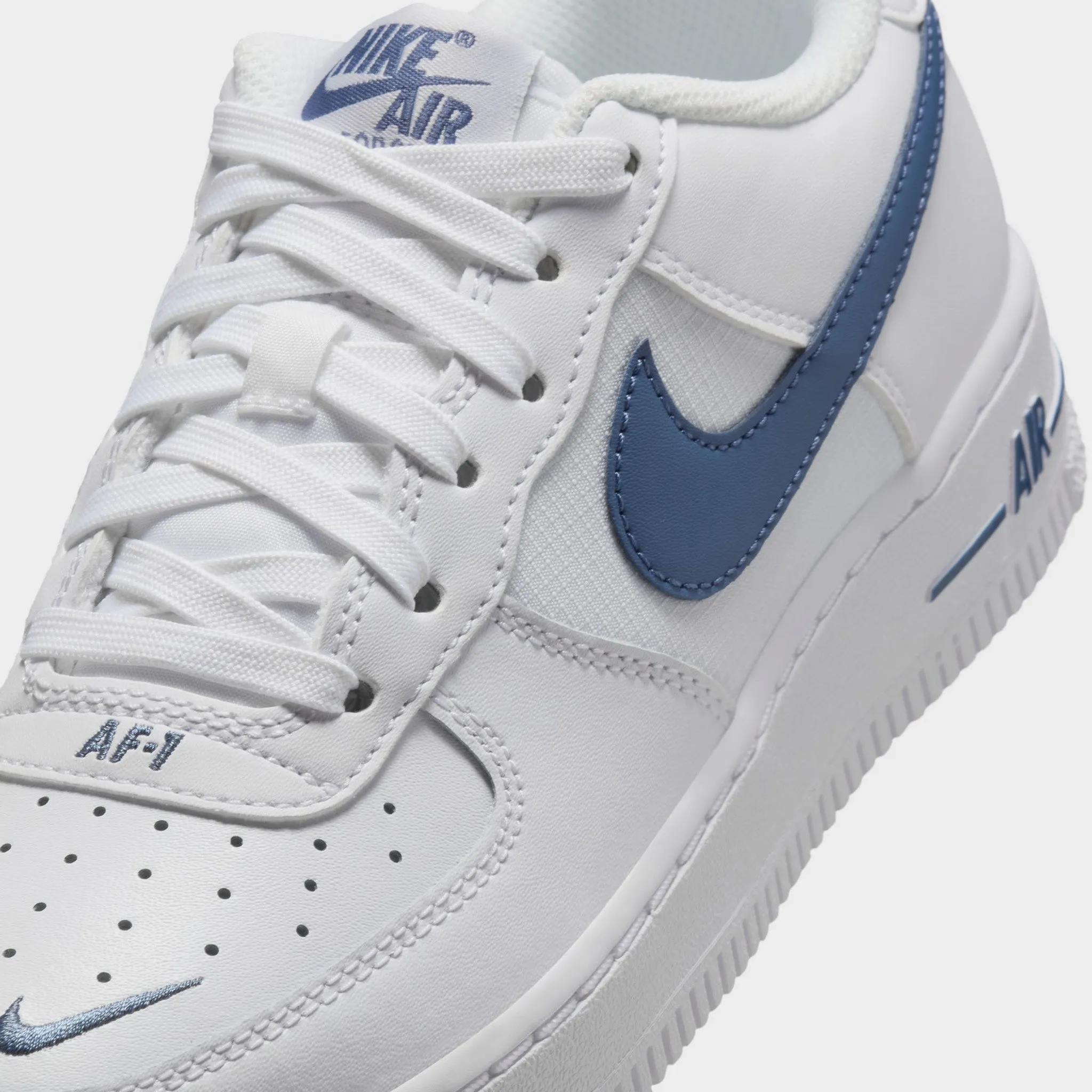 Nike Air Force 1 GS White / Diffused Blue Versatile Trend Distinctive cushioning