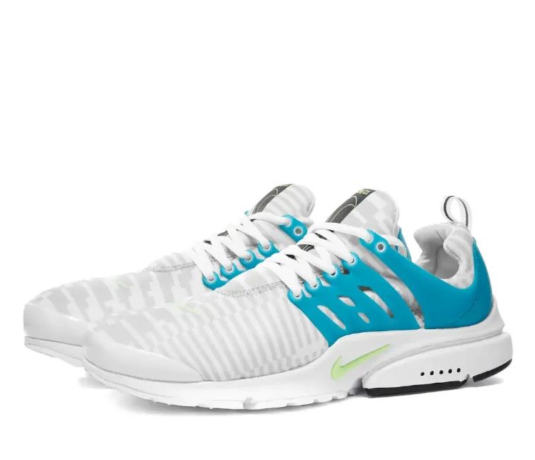 Functional shock absorption Ultra grip Nike Air Presto Men's (White/Lime Glow)